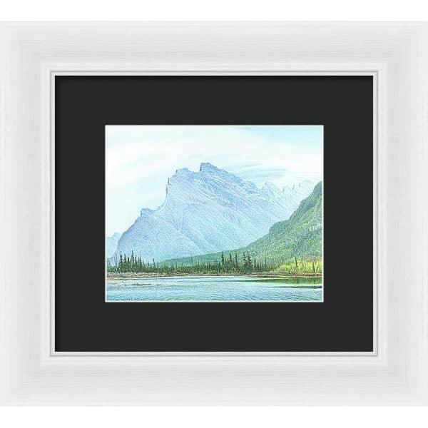 Mount Rundle and Vermilion Lake Banff - Framed Print | Artwork by Glen Loates
