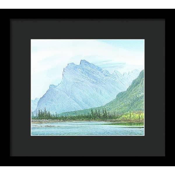 Mount Rundle and Vermilion Lake Banff - Framed Print | Artwork by Glen Loates