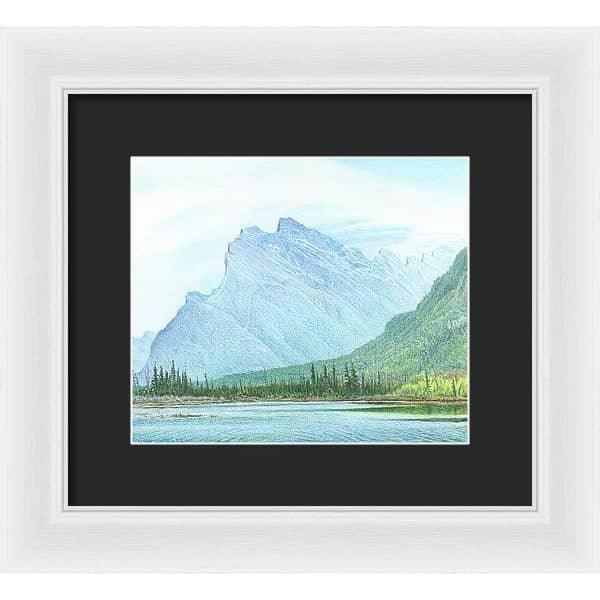 Mount Rundle and Vermilion Lake Banff - Framed Print | Artwork by Glen Loates