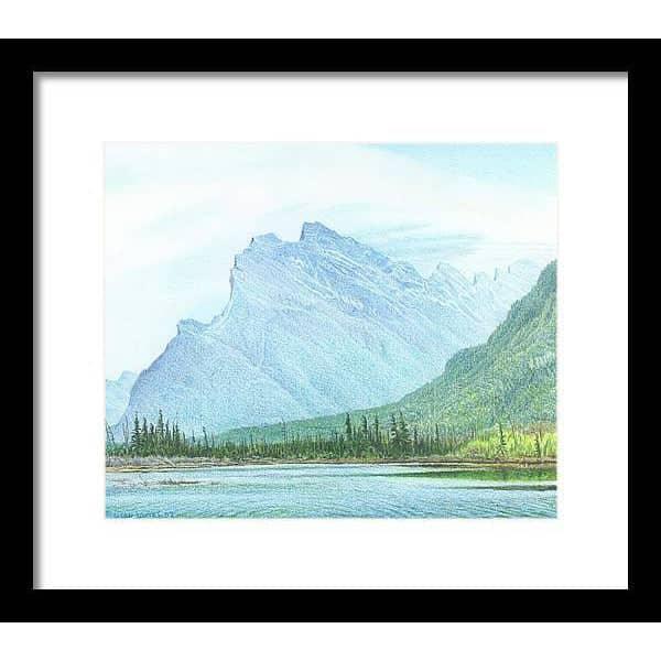 Mount Rundle and Vermilion Lake Banff - Framed Print | Artwork by Glen Loates