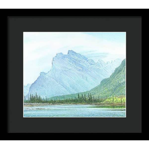 Mount Rundle and Vermilion Lake Banff - Framed Print | Artwork by Glen Loates