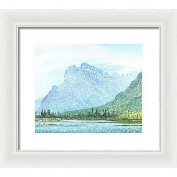 Mount Rundle and Vermilion Lake Banff - Framed Print | Artwork by Glen Loates