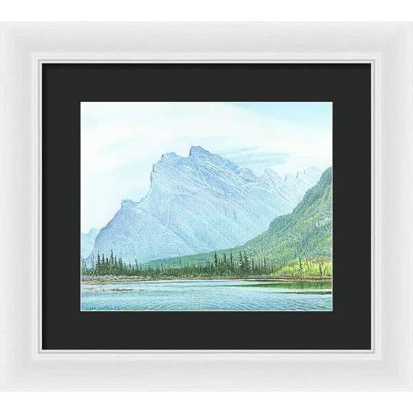 Mount Rundle and Vermilion Lake Banff - Framed Print | Artwork by Glen Loates