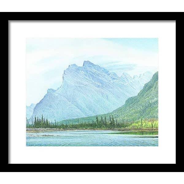 Mount Rundle and Vermilion Lake Banff - Framed Print | Artwork by Glen Loates