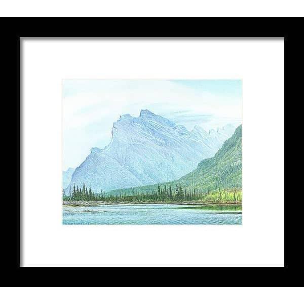Mount Rundle and Vermilion Lake Banff - Framed Print | Artwork by Glen Loates