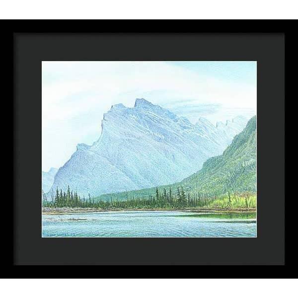 Mount Rundle and Vermilion Lake Banff - Framed Print | Artwork by Glen Loates