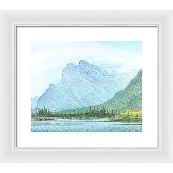 Mount Rundle and Vermilion Lake Banff - Framed Print | Artwork by Glen Loates