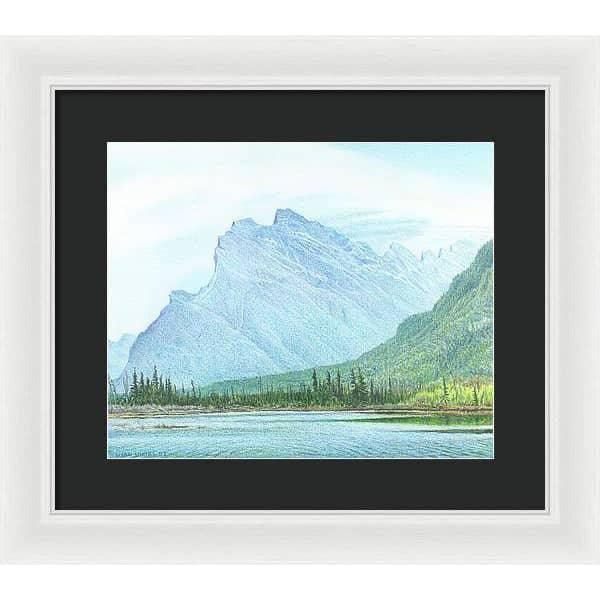 Mount Rundle and Vermilion Lake Banff - Framed Print | Artwork by Glen Loates