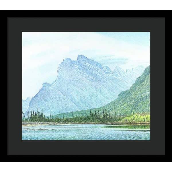 Mount Rundle and Vermilion Lake Banff - Framed Print | Artwork by Glen Loates