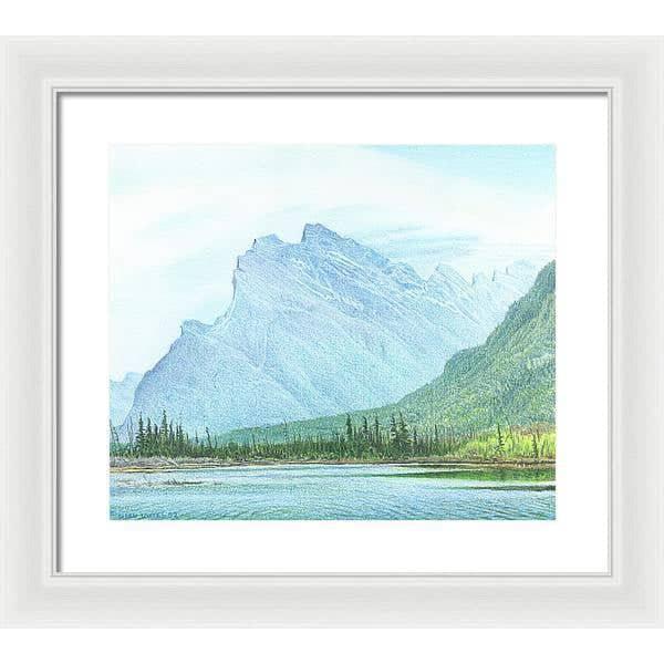 Mount Rundle and Vermilion Lake Banff - Framed Print | Artwork by Glen Loates