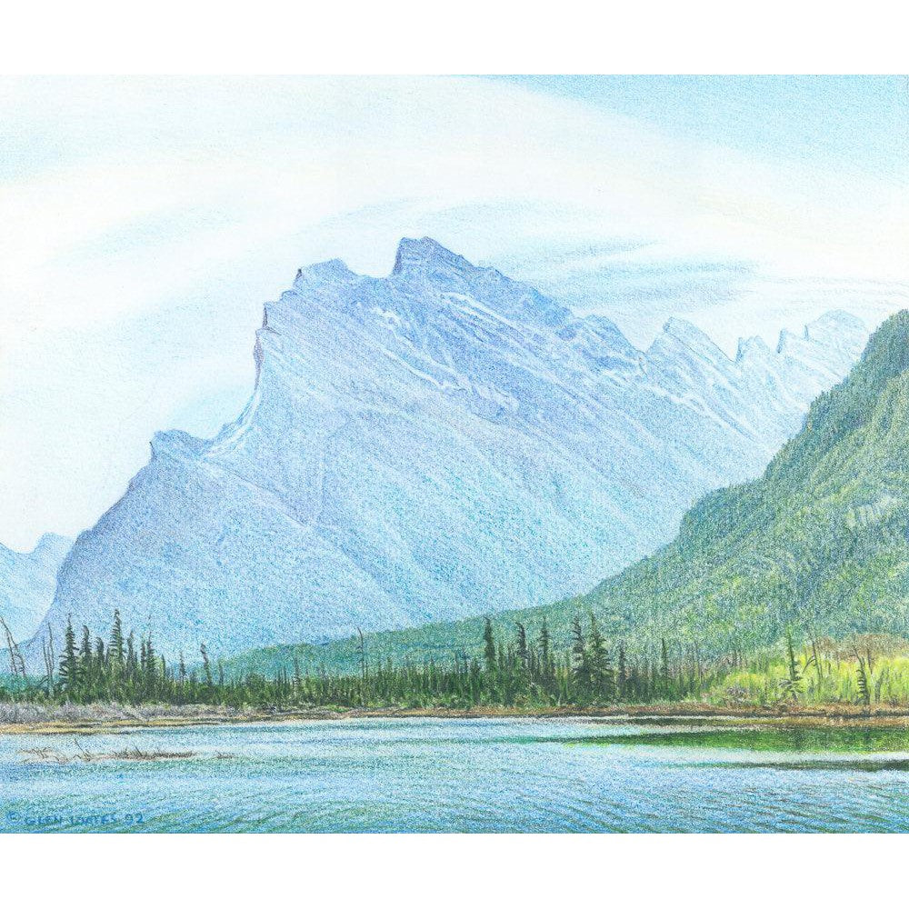 Mount Rundle and Vermilion Lake Banff - Framed Print | Artwork by Glen Loates