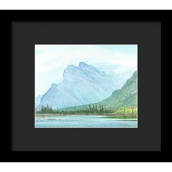 Mount Rundle and Vermilion Lake Banff - Framed Print | Artwork by Glen Loates