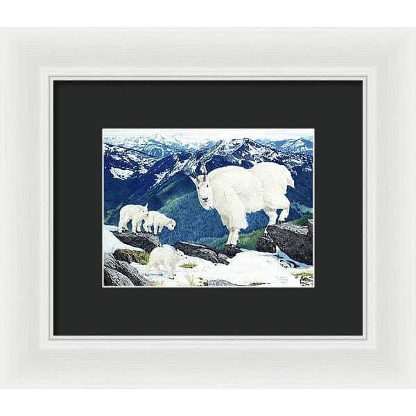 Mountain Goats and Kids - Framed Print | Artwork by Glen Loates