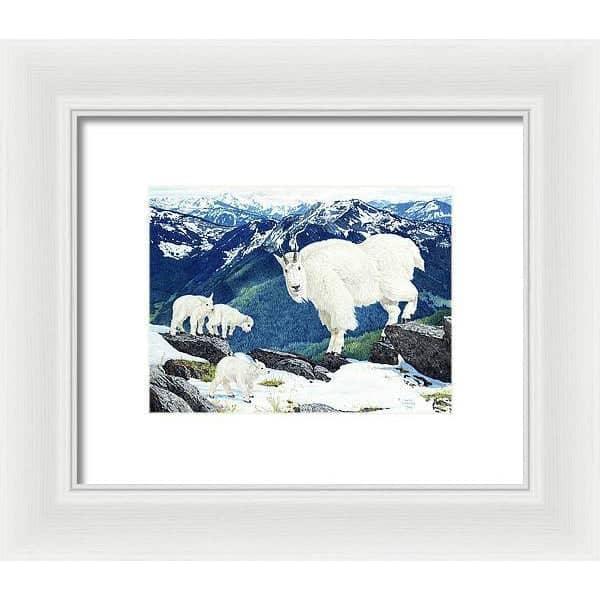 Mountain Goats and Kids - Framed Print | Artwork by Glen Loates