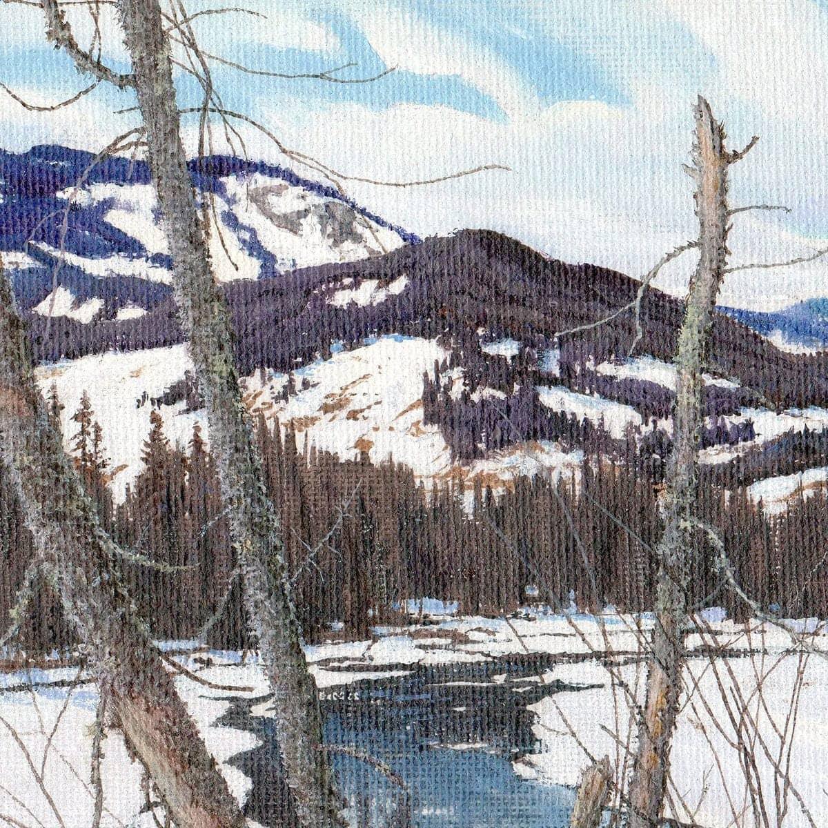 Snow-covered Landscape - Canvas Print | Artwork by Glen Loates