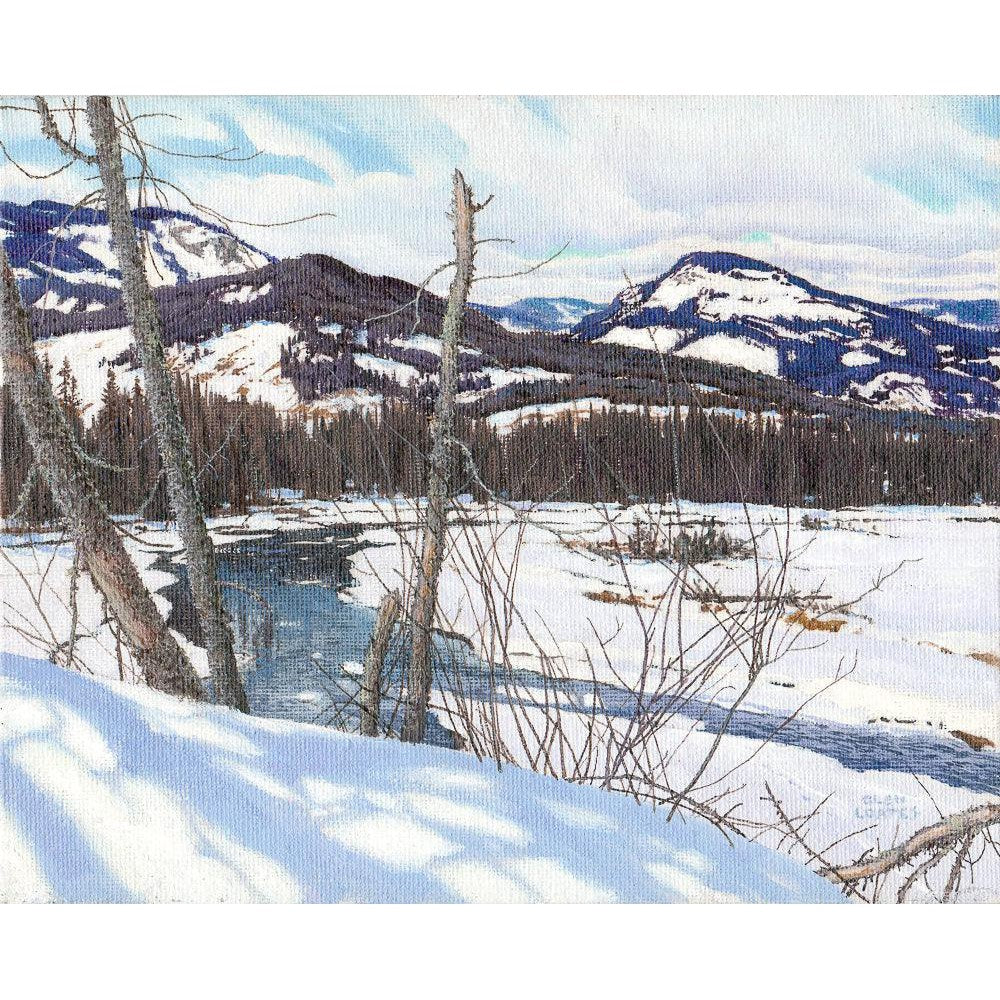 Snow-covered Landscape - Canvas Print | Artwork by Glen Loates