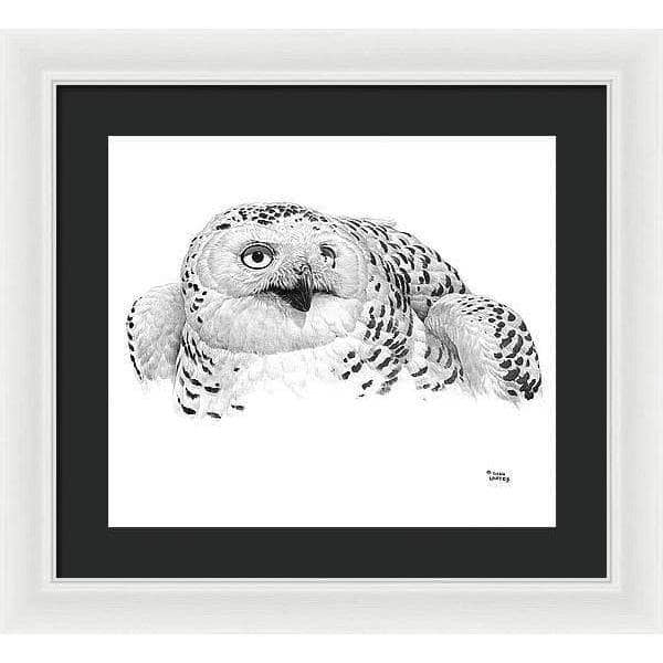 Snowy Owl Portrait - Framed Print | Artwork by Glen Loates