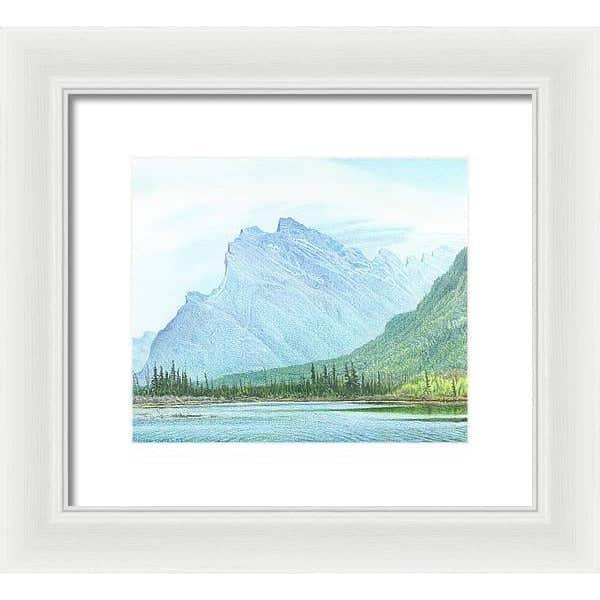 Mount Rundle and Vermilion Lake Banff - Framed Print | Artwork by Glen Loates