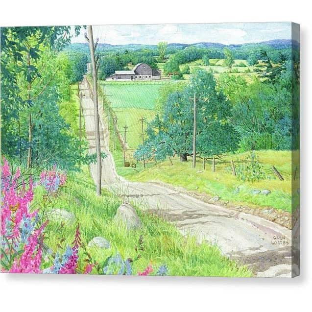 Over the Hills and Far Away - Canvas Print | Artwork by Glen Loates