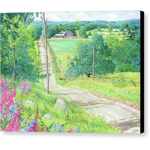Over the Hills and Far Away - Canvas Print | Artwork by Glen Loates