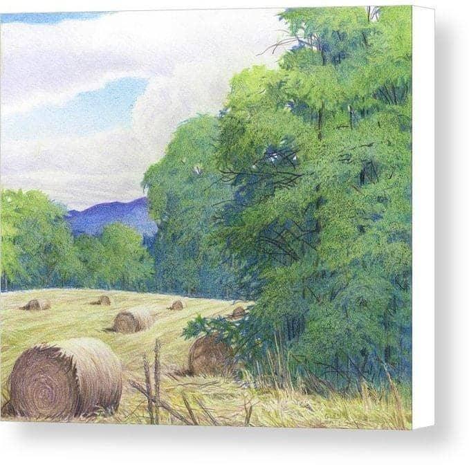 Purple Hills - Canvas Print | Artwork by Glen Loates