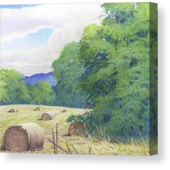 Purple Hills - Canvas Print | Artwork by Glen Loates