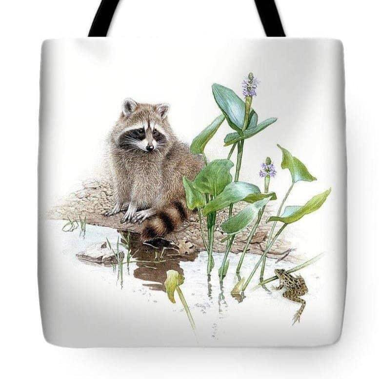 Raccoon Baby - Tote Bag | Artwork by Glen Loates