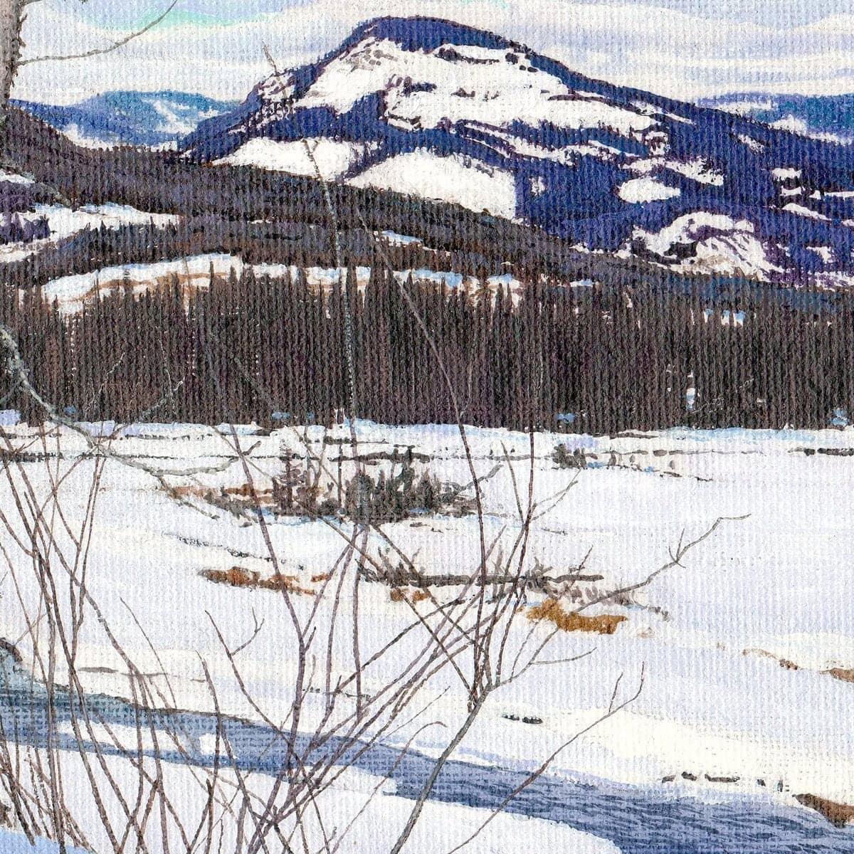 Snow-covered Landscape - Canvas Print | Artwork by Glen Loates
