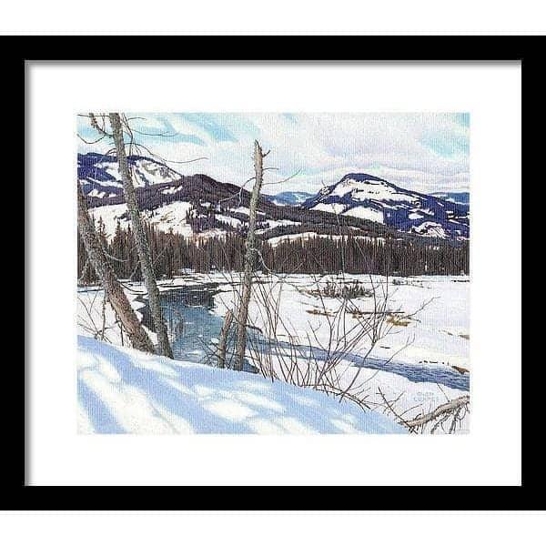 Snow-covered Landscape - Framed Print | Artwork by Glen Loates